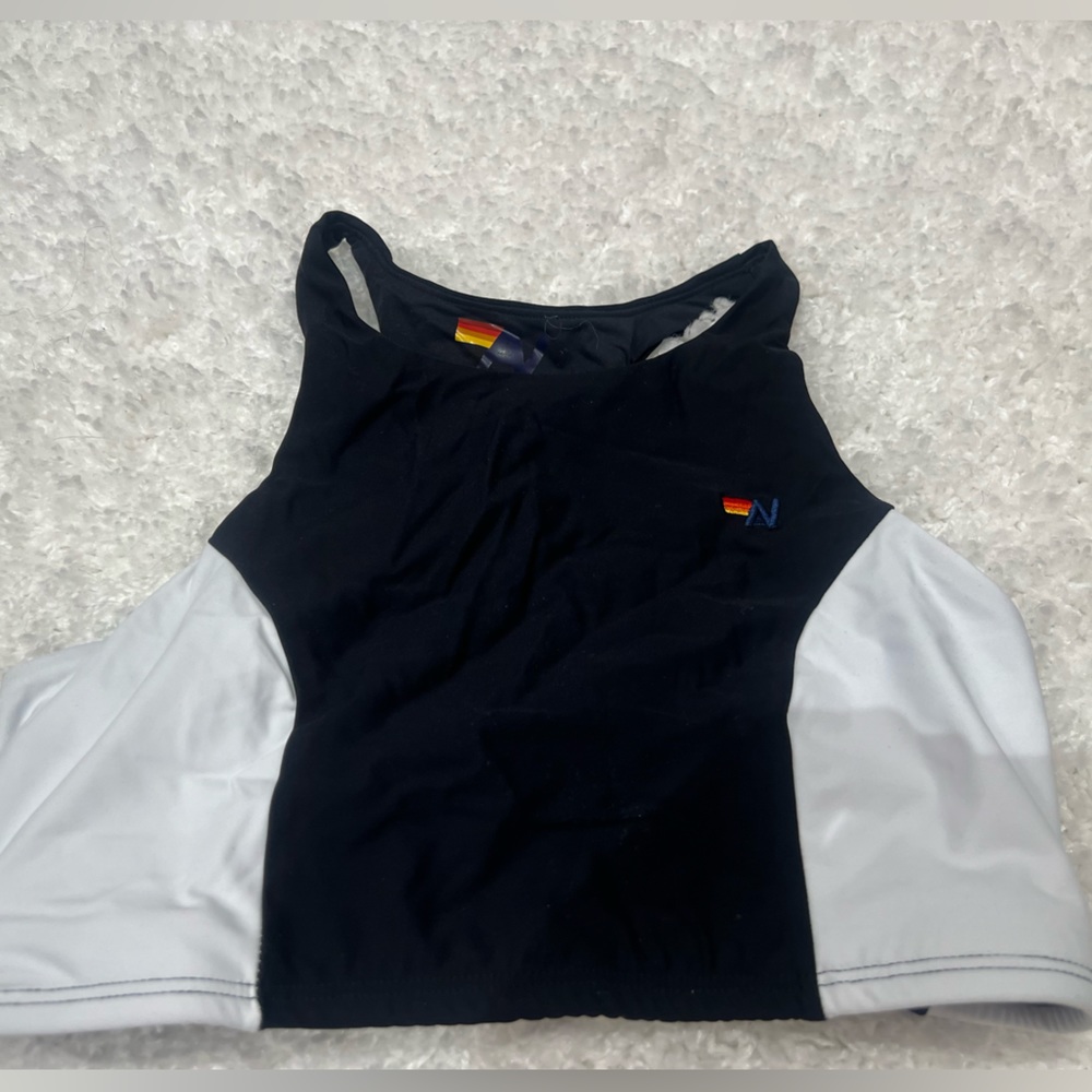NWT aviator nation racer sports bra